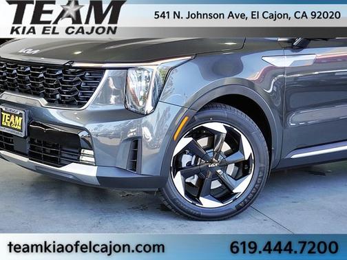 Gray 2025 Kia Sorento Hybrid SX Prestige
