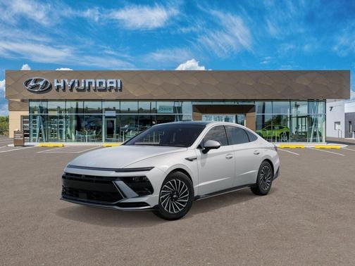 Serenity White 2026 Hyundai SONATA Hybrid Limited