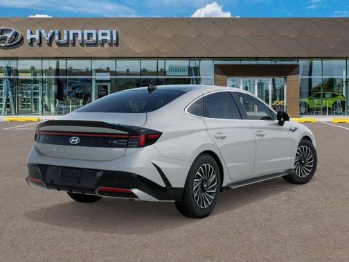 Serenity White 2026 Hyundai SONATA Hybrid Limited