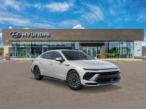 Serenity White 2026 Hyundai SONATA Hybrid Limited
