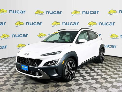 Lunar White 2023 Hyundai KONA Limited
