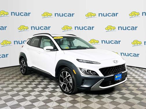Lunar White 2023 Hyundai KONA Limited