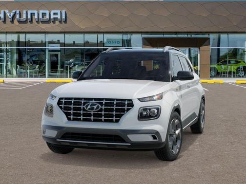 Lunar White w/Black Roof 2026 Hyundai VENUE SEL w/Two-Tone Roof