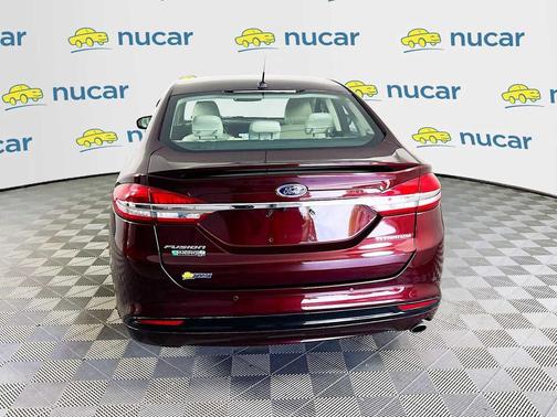 Red 2018 Ford Fusion Energi Titanium