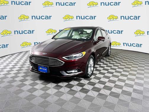 Red 2018 Ford Fusion Energi Titanium