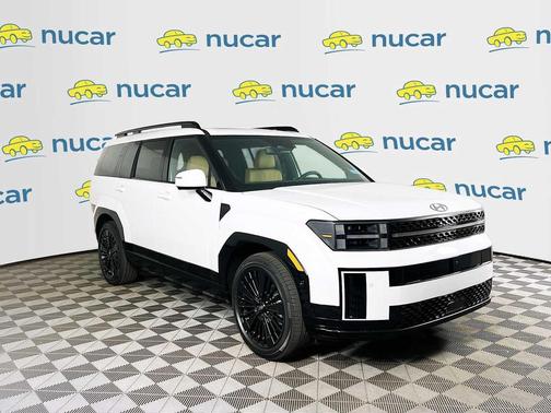 Serenity White 2026 Hyundai SANTA FE HEV Calligraphy