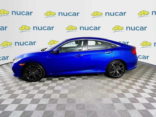 Aegean Blue Metallic 2020 Honda Civic Sport