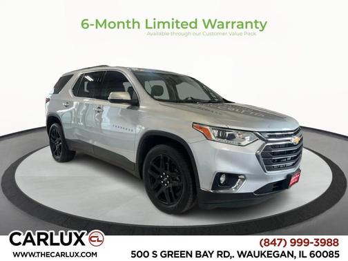 Silver Ice Metallic 2021 Chevrolet Traverse LT Leather