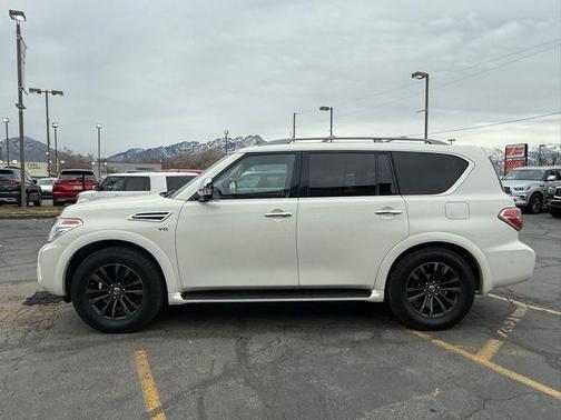 White 2019 Nissan Armada Platinum
