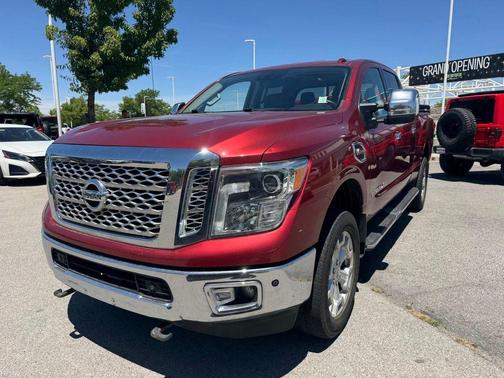 Maroon 2016 Nissan Titan XD Platinum Reserve