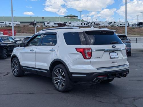 White Platinum Clearcoat Metallic 2019 Ford Explorer Platinum