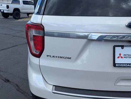 White Platinum Clearcoat Metallic 2019 Ford Explorer Platinum