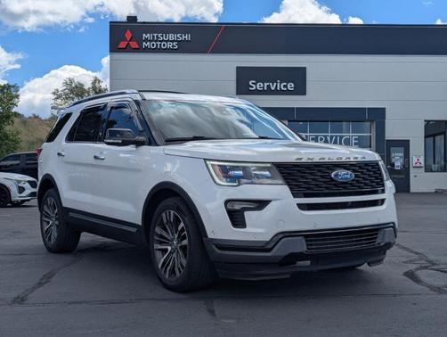 White Platinum Clearcoat Metallic 2019 Ford Explorer Platinum