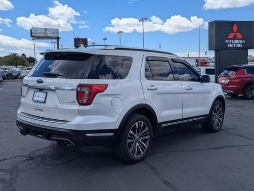 White Platinum Clearcoat Metallic 2019 Ford Explorer Platinum