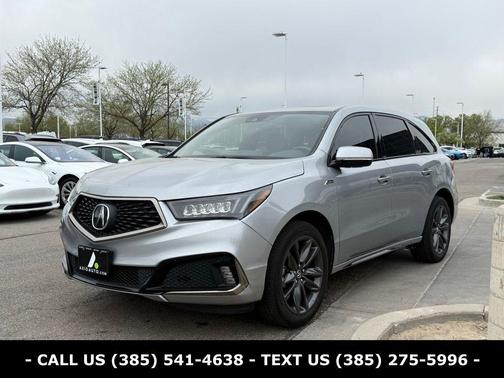 Silver 2019 Acura MDX 3.5L Technology & A-Spec Pkgs