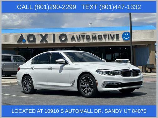 White Metallic 2018 BMW 530 i xDrive