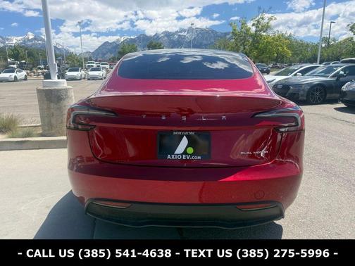 Red 2024 Tesla Model 3 Long Range