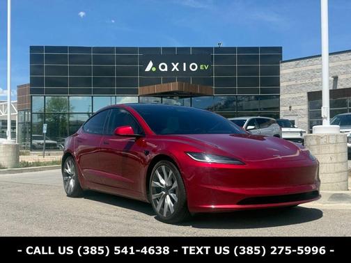 Red 2024 Tesla Model 3 Long Range