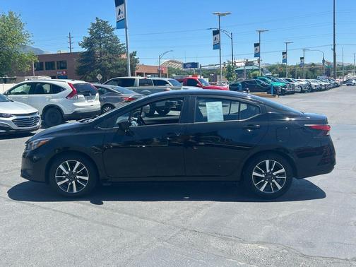 Black 2025 Nissan Versa 1.6 SV