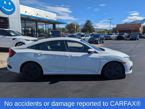 White 2018 Honda Civic LX