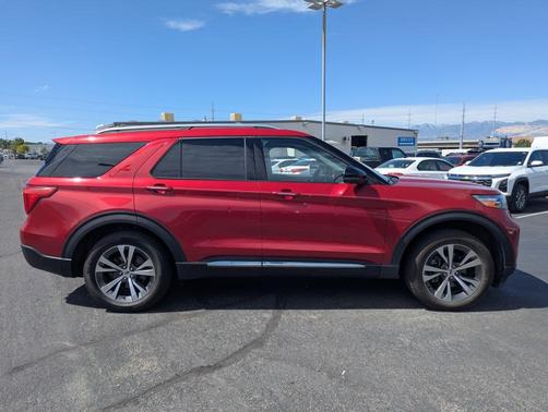 Red Metallic 2020 Ford Explorer Platinum