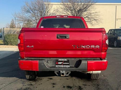 Red 2017 Toyota Tundra Platinum