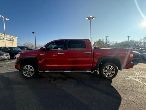 Red 2017 Toyota Tundra Platinum