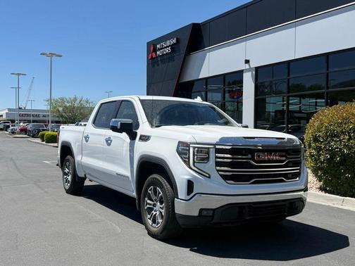 Summit White 2025 GMC Sierra 1500 SLT
