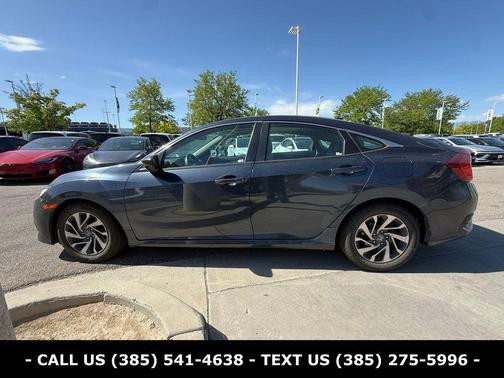 Polished Metal Metallic 2017 Honda Civic EX
