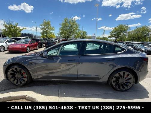 Midnight Silver Metallic 2022 Tesla Model 3 Performance