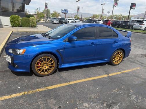 Octane Blue 2015 Mitsubishi Lancer Evolution GSR