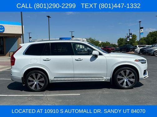 White 2020 Volvo XC90 Hybrid T8 Inscription 7 Passenger