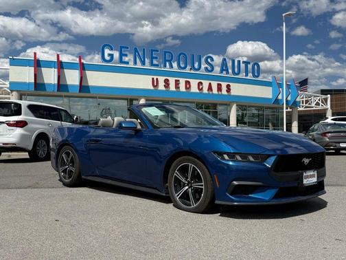 Blue Metallic 2024 Ford Mustang EcoBoost Premium
