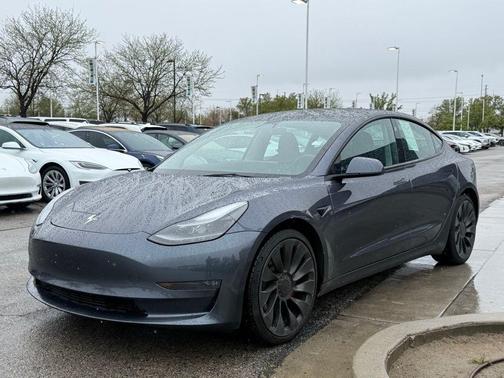 Gray 2023 Tesla Model 3 Performance