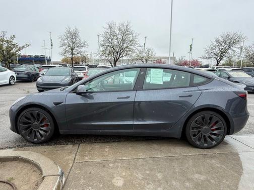 Gray 2023 Tesla Model 3 Performance