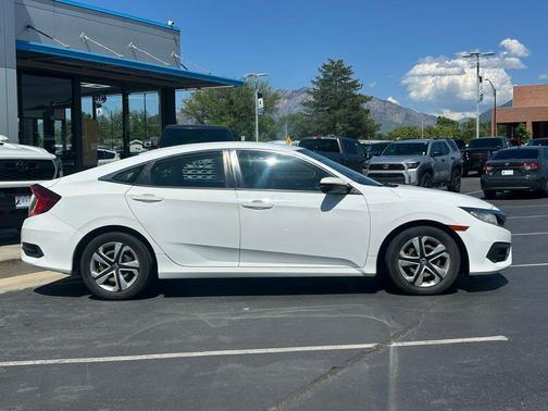 White 2017 Honda Civic LX