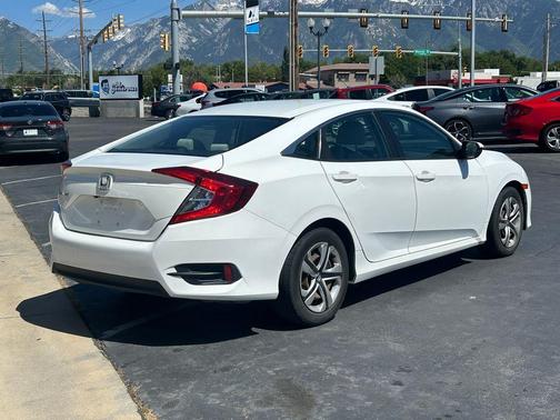 White 2017 Honda Civic LX
