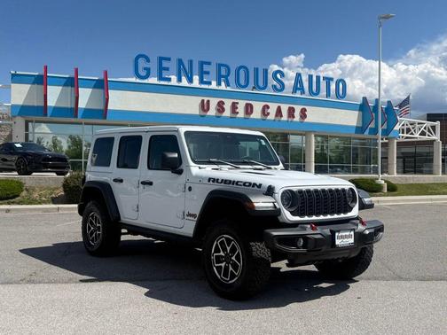 Bright White Clearcoat 2025 Jeep Wrangler Rubicon