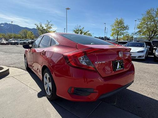 Red 2017 Honda Civic LX