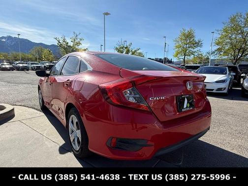 Red 2017 Honda Civic LX