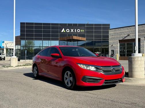 Red 2017 Honda Civic LX