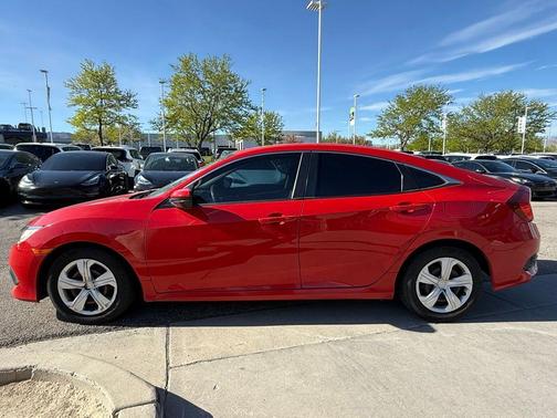 Red 2017 Honda Civic LX