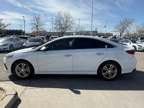 Quartz White Pearl 2019 Hyundai SONATA SEL