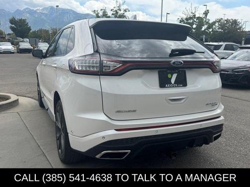 White Platinum Clearcoat Metallic 2018 Ford Edge Sport