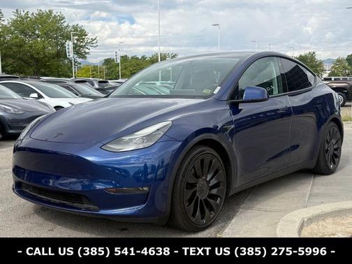 Deep Blue Metallic 2022 Tesla Model Y Performance