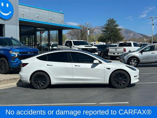 White 2021 Tesla Model 3 Long Range