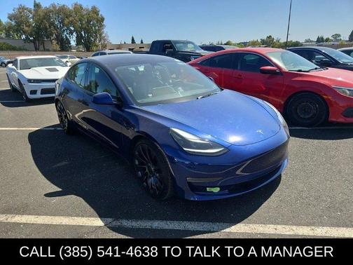 Blue 2023 Tesla Model 3 Performance