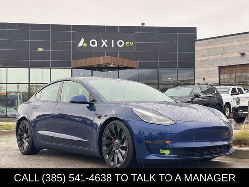 Blue 2023 Tesla Model 3 Performance