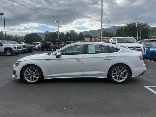 Arkona White 2024 Audi A5 Sportback 45 S line quattro Premium