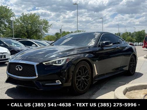 Black Obsidian 2018 INFINITI Q60 3.0t LUXE